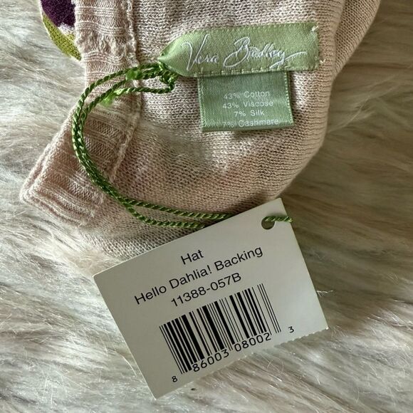 NWT Hello Dahlia Cashmere Silk Knit Beanie in Multicolor Print - Picture 5 of 5